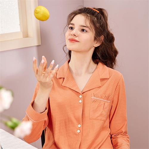 针织提花女套装