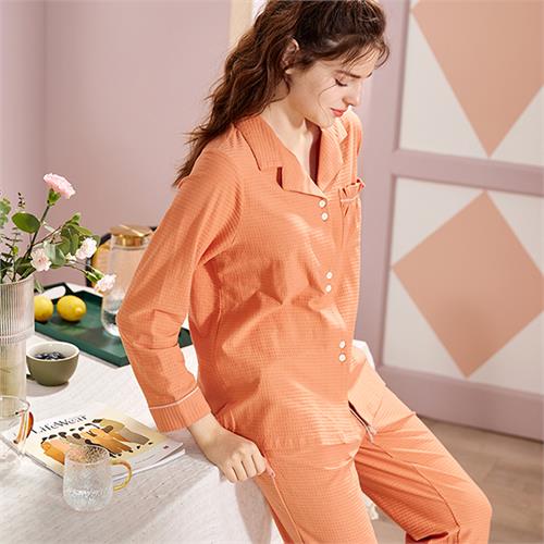 针织提花女套装