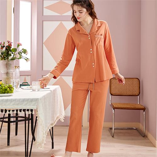 针织提花女套装